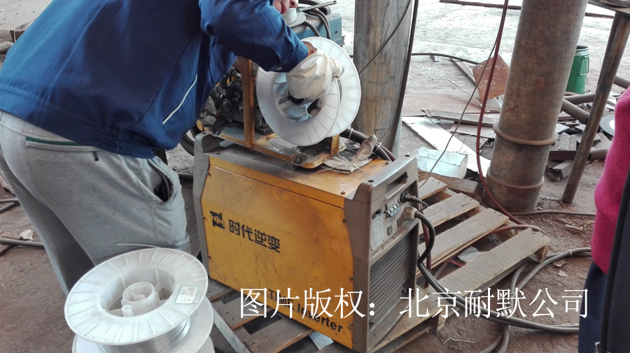 KN60大发彩票官方网站钢板使用焊丝填充